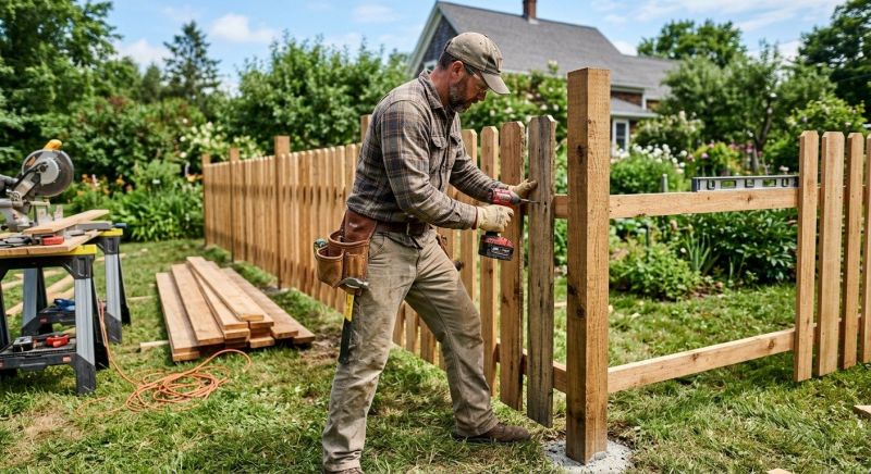 Wood Fence Construction in Pearland, TX