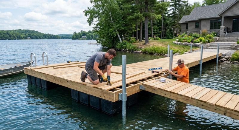 Pond Dock Construction in Alpharetta, GA