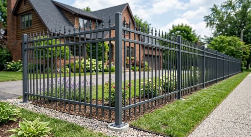 Steel Fence Construction in Alpharetta, GA